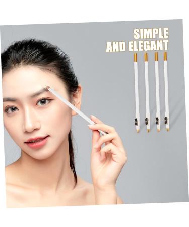 Hemoton 12pcs Eyebrow Pencil Sharpener Brow Pencil for Makeup Wood Brow Pencil Eyeliner Pencil Wooden White - Buy Online on GoSupps.com
