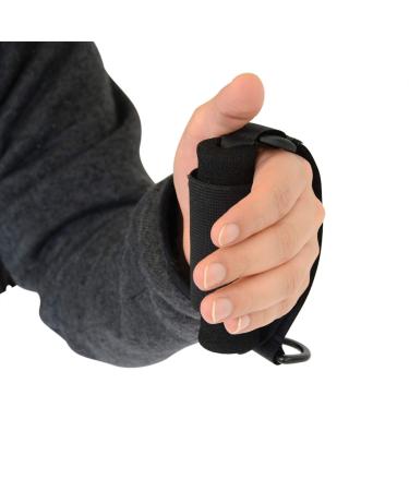 Sammons Preston Universal Holder Strap for Elderly, Hand Cuff with Pocket for Holding Cutlery, Pens, Toothbrushes, & Daily Living Tools, Adjustable Velcro Implement Holder for Weak Grip and Arthritis 1