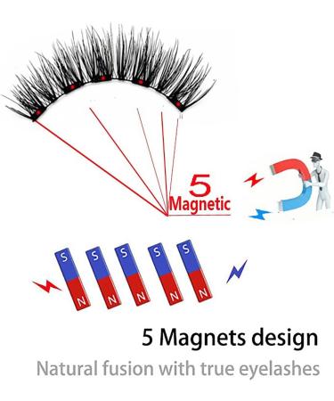 Magnetic Eyelashes Natural Look Reusable Lashes For Women False Eyelashes Kit Natural No Glue False Lashes Long-lasting Eye Lash For Women Simple Natural & Fuller Magnetic Lashes With Applicator - Buy Online on GoSupps.com