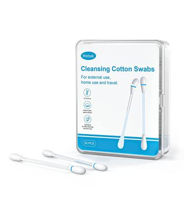 Mebak Piercing Aftercare Swabs with Sterile Saline - 50pcs for Ear, Nose, Belly & Body Piercings | Gentle Cleanser for Sensitive Skin - Buy Online on GoSupps.com