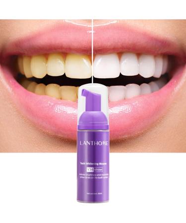 AKARY Teeth Whitening Mousse - Refreshing Breath Deep Cleaning Foam | Natural Mouth Wash | Purple Toothpaste - Buy Online on GoSupps.com