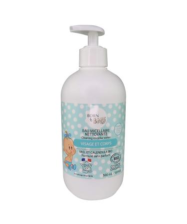 BORN TO BIO Eau Micellaire Nettoyante pour B b 500 ml Bio certifi Ecocert