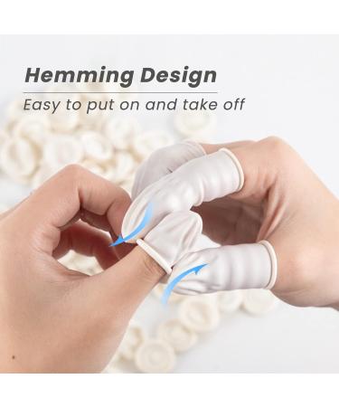 Inartato Latex Finger Cots - 300 Pcs Medium Size Finger Protectors for Beauty, Nail, Tattoo, Electronic Repair - Rubber Finger Tips Sleeves Gloves - Buy Online on GoSupps.com
