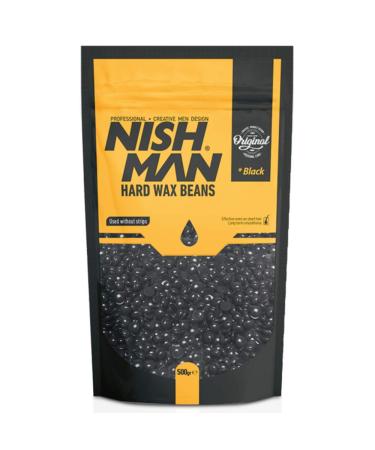 NISHMAN Black Elastic Hot Wax Beads 500 g