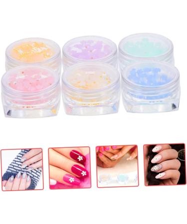 FRCOLOR 18 Boxes Nail Art Accessories Flower Flatback Charm Nail Art Studs False Nails Ornament Nail Accessories 3D Flower Nail Pendant Manicure DIY Decor Delicate Decorate - Buy Online on GoSupps.com