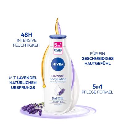 NIVEA Body Lotion Lavender 400ML - Hydrating & Soothing Skin Care | International Shipping Available - Buy Online on GoSupps.com