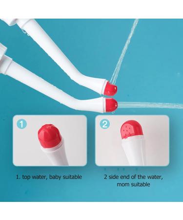 Travel Bidding Bottle & Peri Bottle - 135 Design Multi-Purpose Double Spray Nozzles for Safe Postpartum Care (Red) - Buy Online on GoSupps.com