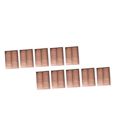 NOLITOY 25 Sheets Double Eyelid Sticker Stickers Orange Hair Bow Makeup Supplies Woman Invisible Rose Gold