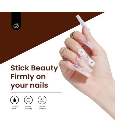 Beetles Rhinestone Glue for Nails - 45ML Clear Super Strong Adhesive | No Brush Needed Nail Art Gel for Glitter Diamonds & Jewels - Buy Online on GoSupps.com