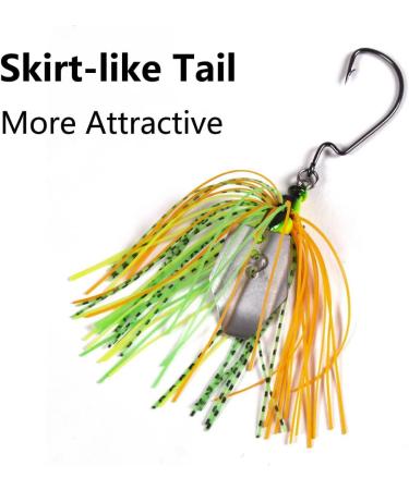 Chatterbait Artificial Bait Set - 6-Piece Spinner Fishing Lure for Pike Trout & Perch - International Shipping Available - Buy Online on GoSupps.com