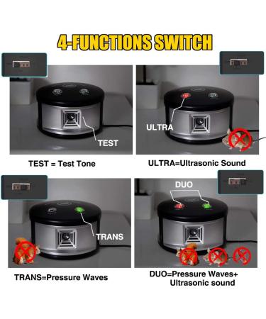 Diaotec Ultrasonic Rodents & Squirrels Repeller - Indoor Pest Deterrent for Mice, Rats, and Insects - Buy Online on GoSupps.com