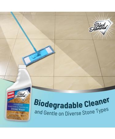 Black Diamond Stoneworks Limestone and Travertine Floor Cleaner Natural Stone honed or tumbled surfaces Concentrated Ph - 32 Fl Oz - Buy Online on GoSupps.com