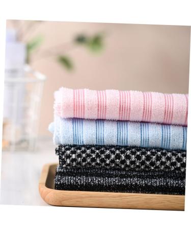 POPETPOP 6 Pcs Bath Towel Set - Double Sided Shower Scrubber Bath Sponges & Loofah Mitt for Ultimate Body Cleaning - Ideal for Smooth Skin & Relaxing Baths - Buy Online on GoSupps.com