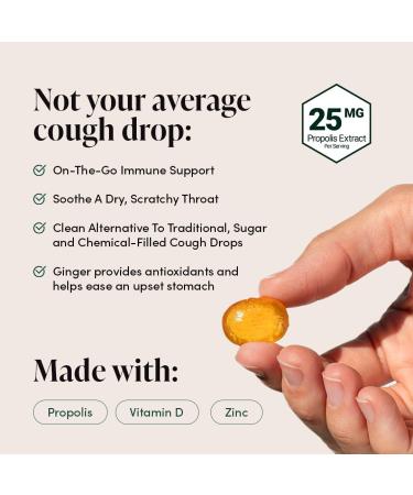 Beekeeper's Naturals Soothing Honey Cough Drops - Immune Support with Vitamin D Zinc and Propolis Throat Soothing Lozenges 24 Ct Honey Lozenges 24 Count - Buy Online on GoSupps.com