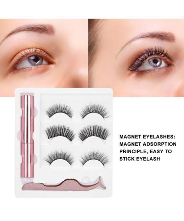 Magnetic False Eyelashes Set - 3D Waterproof Lashes with Reusable Tweezers | International Shipping Available - Buy Online on GoSupps.com
