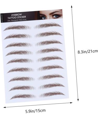 Angoily 4pcs Eyebrow Stickers Waterproof Eyebrow Brown Eyebrow Tool 3d Shaping Post Paper - Buy Online on GoSupps.com