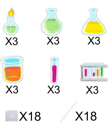Lab Themed Cupcake Toppers 18-PC Set - Perfect for a Boy or Girl Chemistry Birthday Party School Lab Party or Scientist Themed Baby Shower Party Decoration beaker - Buy Online on GoSupps.com