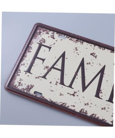 Alipis Home Decor Vintage Decor Vintage Sign Wall Decor License Plate Decorations European and American - Buy Online on GoSupps.com