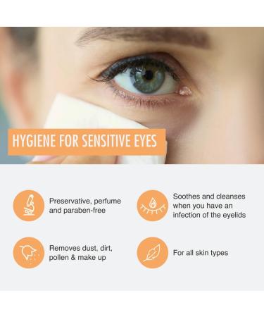 80 Blephaclean Daily Eyelid Wipes - Gentle Cleansing for Blepharitis and Dry Sensitive Skin | Preservative-Free Formula and Soothing Effective Dry Eye Relief | 20 Sterile Wipes x 4 packs - Buy Online on GoSupps.com