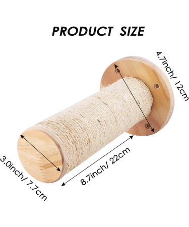 XIDAJIE Cat Wall Shelf - Wall-Mounted Furniture with Sisal Rope Scratching Steps for Climbing and Playing - Buy Online on GoSupps.com