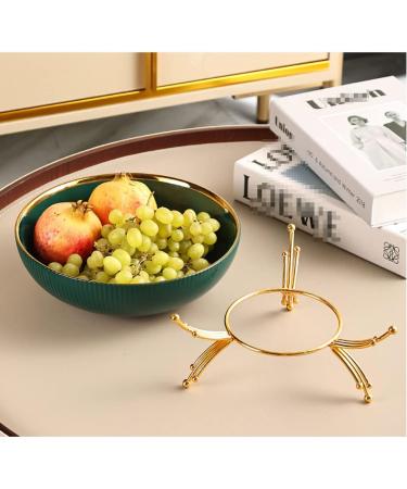 Fruit Basket Bowl Fruit Basket Ceramic Fruit Bowl Creative Minimalist Fruit Dish W/Metal Stand Decorative Dessert Snack Display for Kitchen Counter Bread Snacks (Color : A) - Buy Online on GoSupps.com