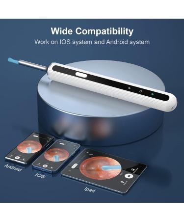 1080P FHD WiFi Ear Wax Removal Kit | Otoscope Visual Camera | Wireless Ear Cleaner with 6 LED Light for Adults - X8 White - Buy Online on GoSupps.com