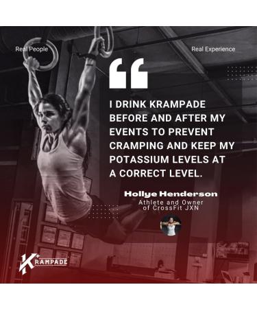 Krampade High Potassium Electrolytes Powder Orange 3950mg Electrolytes 2000mg Potassium 50mg Magnesium Cramp Relief & Prevention Cellular Hydration Better Endurance & Recovery 20 Packets - Buy Online on GoSupps.com