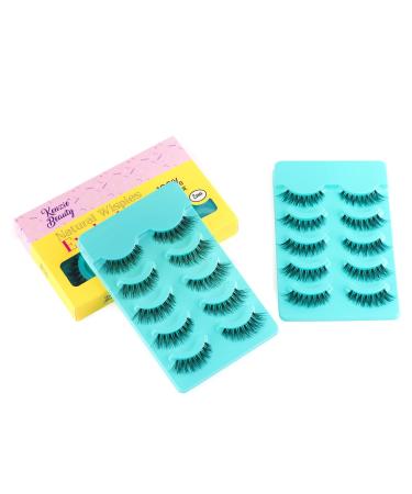 Kenzie Beauty Multipack Demi Wispies False Lashes - 10 Pairs, Clear Thin Band, Eyelash Pack 120 - Buy Online on GoSupps.com