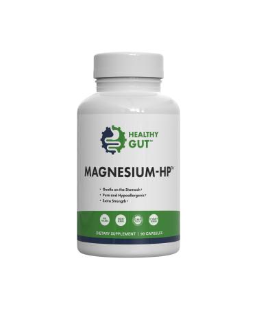 Healthy Gut Magnesium-HP | Ultra Pure Glycinate with Zero Fillers | 180 mg Magnesium Glycinate | 90 Servings 90 Count (Pack of 1)