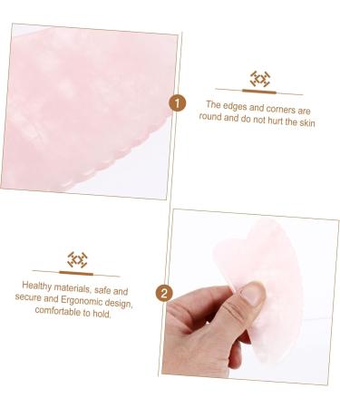 Minkissy 3-Piece Schabbrett Massage Device Set | Face Roller Gua Sha Board & Gemstone Tools for Skin Care | Pink | International Shipping Available - Buy Online on GoSupps.com
