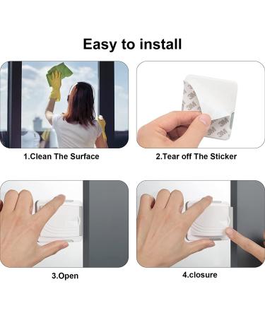 2 Pack Sliding Glass Door & Basement Windows Child Safety Lock - Patio Door Lock Gray - Buy Online on GoSupps.com