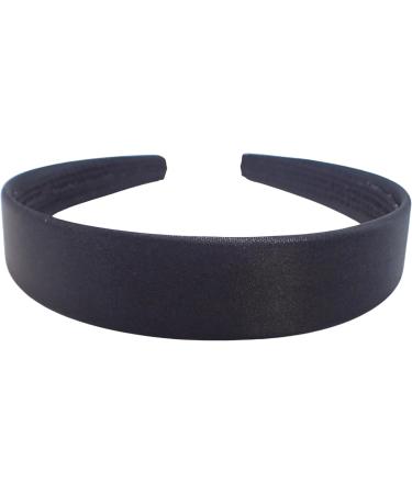Topkids Accessories Satin Alice Headband Head Band Hairband Hair Band Women Adult Girls Kids School 60s 70s 80s Plain Aliceband 2.5cm 1" Thick Wide Hard (1 Alice Band Black) - Buy Online on GoSupps.com