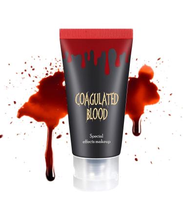 Fake Blood Gel: 60g Halloween Liquid Makeup Vampire Simulation Plasma Realistic Effect Soft Textured Cosmetic | Scary Special Effect for Prank Events - Buy Online on GoSupps.com