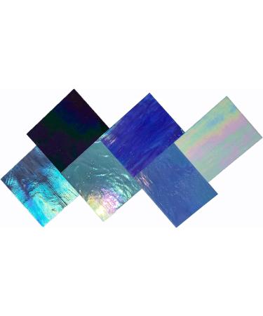 PALJOLLY 6 Sheets Large Iridescent Stained Glass Variety Pack - 6'' x 7 1/2'' Rainbow Colors for Glass Crafts & Projects - Buy Online on GoSupps.com