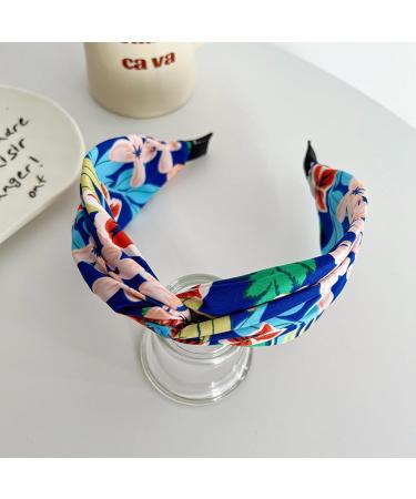Wide Flowers Women Headbands Top Knot Hair Bands Elastic Head Wrap Cute Outdoor Hair Accessories For Women And Girls (BOH) - Buy Online on GoSupps.com