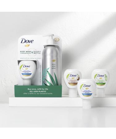 Dove Shea & Warm Vanilla Body Wash Concentrate Refill 4oz - 4 Pack - Buy Online on GoSupps.com
