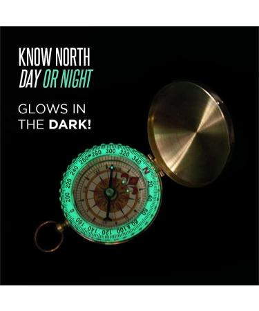 Camping Survival Compass Glow in The Dark Military Compass Survival Gearfor for Hiking  Camping Backpacking  Outdoor Activities Style A - Buy Online on GoSupps.com
