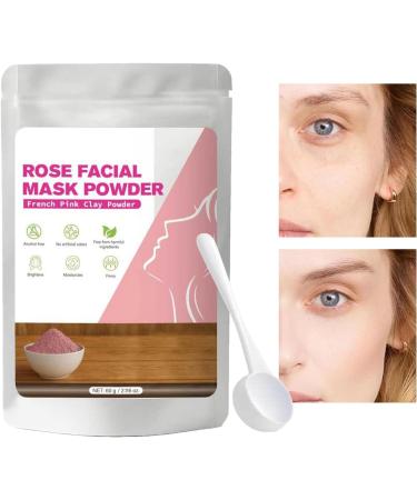 Powder Mask - 60g of Brightening Clay Powder for Skin Care | Moisturizing Face Masks For Women Men Girls Home Weekend Evening Summer - Buy Online on GoSupps.com