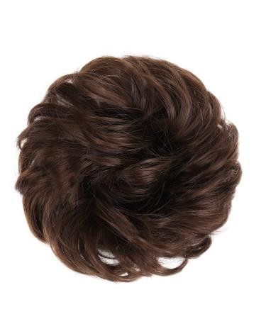 Messy Bun Hair Piece for Women Donut Hair Bun Scrunchie for Women Girls Curly Wave Synthetic Chignon Hairpiece with Rubber Band Messy Bun Hair Pieces Extensions Fake Hair Accessories for Women Girl 8