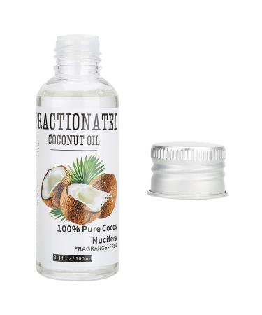 Essential coconut oil massage oil natural extract moisturizing and relaxing 100 ml bottle simple absorption for face neck foot hip and legs with