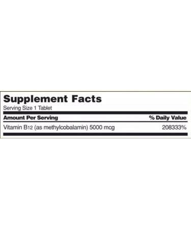 Kirkland Signature Vitamin B12 5000 Mcg 300 Tablets - Cherry Quick Dissolve Supplement - Buy Online on GoSupps.com