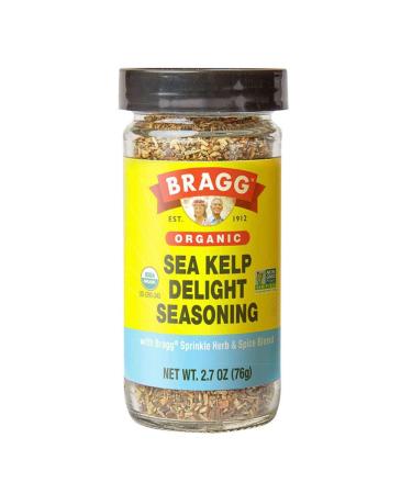 Bragg Organic Sea Kelp Delight Seasoning with Organic Bragg Sprinkle, 24 Herbs & Spices 2.7 Ounce Sea Kelp 2.7 Ounce (Pack of 1)