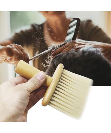 Neck Duster Brush Wooden Handle Haircut Neck Duster Brush For Barber Shop Hairstylist Broken Hair Sweep Brush for for Face and Neck - Buy Online on GoSupps.com