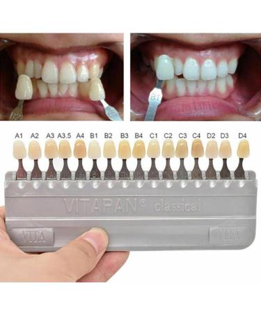 Teeth Whitening Guide Professional Teeth Color Chart 16 Colors Teeth Whitening Set Teeth Whitening Color Chart for Plaque - Buy Online on GoSupps.com