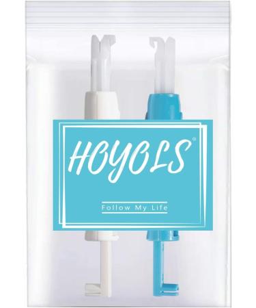 HOYOLS Machine Needle Inserter & Threader - Automatic Sewing Tool for Household Machine Threading - Blue & White (2pcs) - Buy Online on GoSupps.com