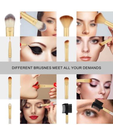 DFHBFG Professional Makeup Brush Set - Blusher Foundation Concealer & Eye Shadow Brushes for Flawless Beauty - Buy Online on GoSupps.com