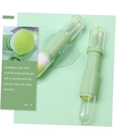 minkissy 3 Sets Telescopic Makeup Brush Makeup Makeup Loose Powder Brush Double Ended Brush Lip Brush Portable Makeup Brush Dresser Tool Make up Beauty Tools Artificial Fiber - Buy Online on GoSupps.com