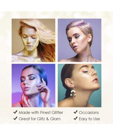 Jerome Russell Gold Glitter Color Spray 2.2 oz - Travel Size for Hair, Skin, Clothing - Shimmery Glow, Lightweight Formula - Buy Online on GoSupps.com