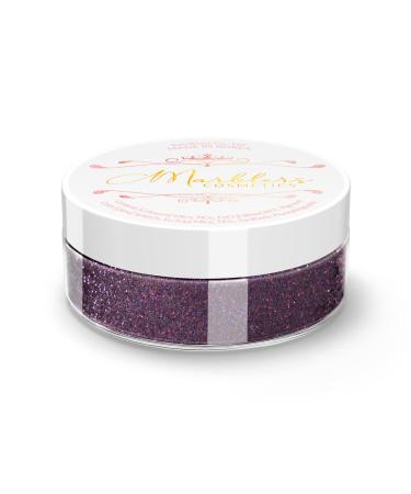 MARBLERS Cosmetic Grade Glittery Mica Powder Mystic Purple 0.14oz (4g) | Glica | Non-Toxic | Vegan | Cruelty-Free | Eyeshadow Nail Polish Nail Art | Festival Rave & Party Makeup | Body & Face Glittery Mica 4g Glica Mystic Purple