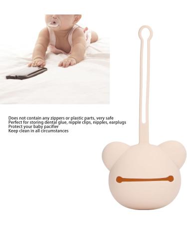 Shop Silicone Bear Shape Pacifier Holder & Travel Storage Bag for Newborns - Premium Accessories for Boys & Girls - Buy Online on GoSupps.com